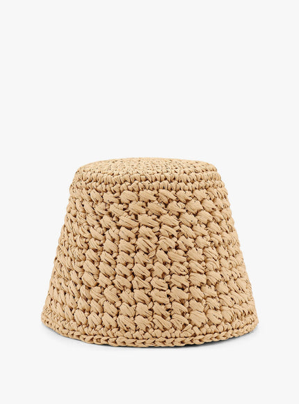 Loro Piana Jasmine Rafia Cloche Hat