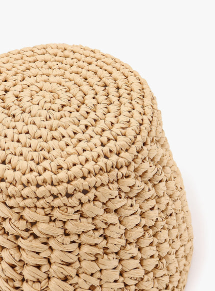 Loro Piana Jasmine Rafia Cloche Hat