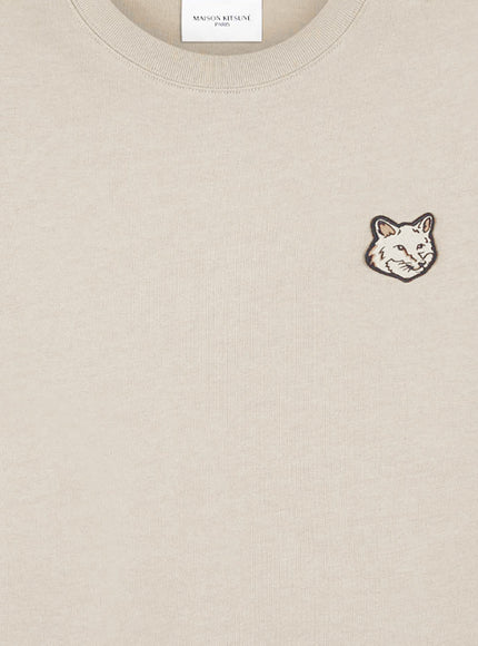 Maison Kitsune Cotton T-Shirt With Iconic Logo Patch
