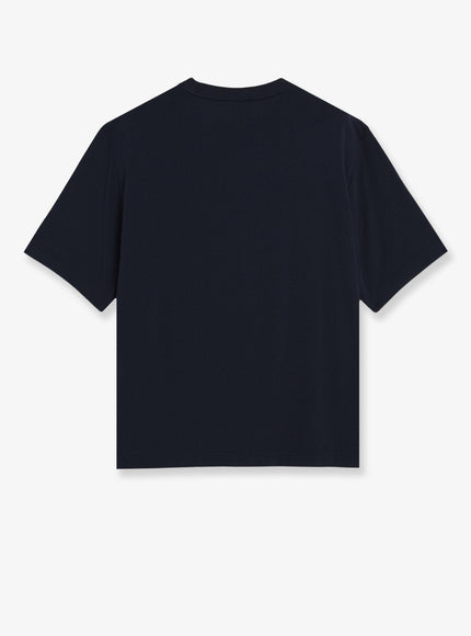 Maison Kitsune Cotton T-Shirt With Iconic Logo Patch