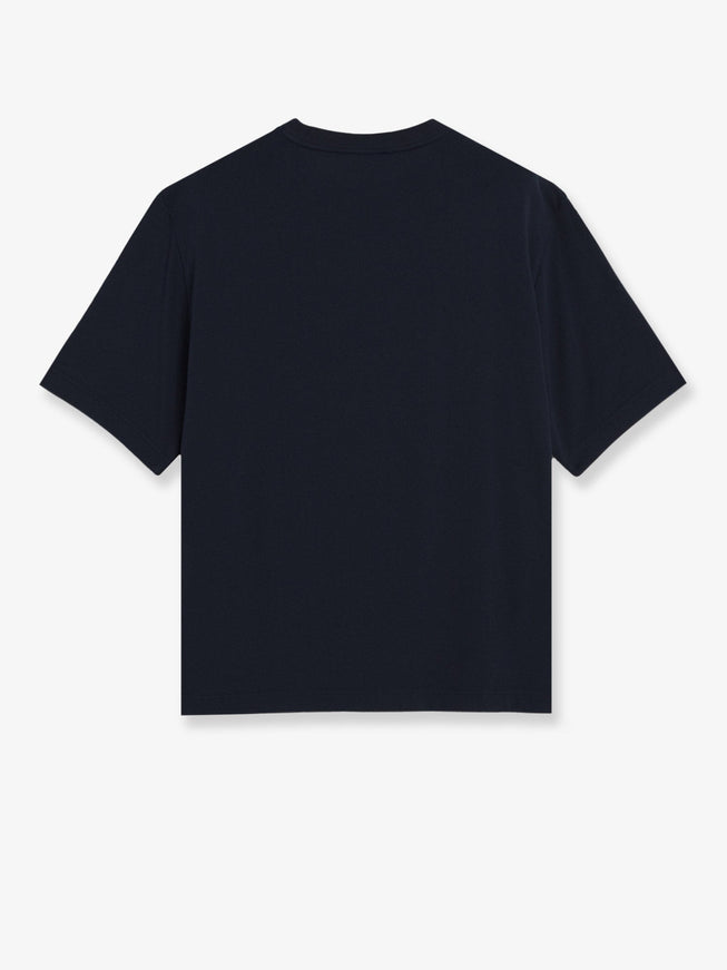 Maison Kitsune Cotton T-Shirt With Iconic Logo Patch