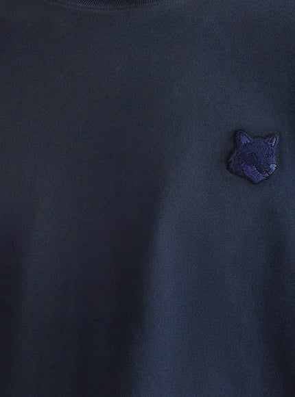 Maison Kitsune Cotton T-Shirt With Iconic Logo Patch