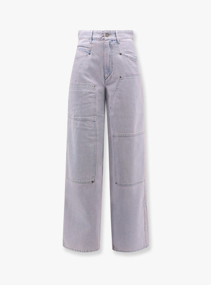 Marant Etoile Ophra Light Blue Cotton Jeans Blu
