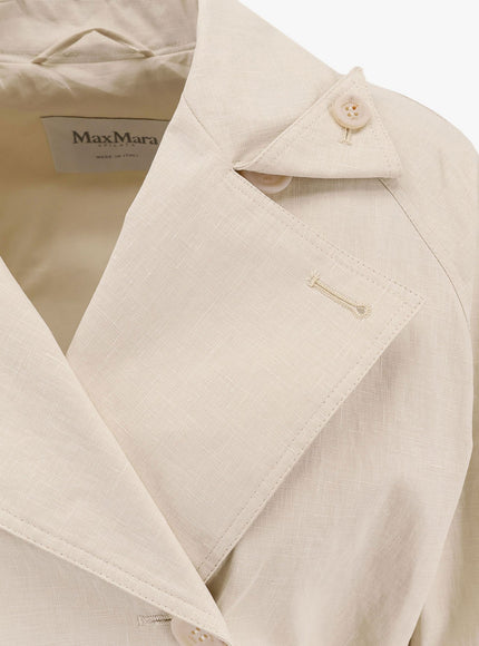 Max Mara Ronco Max Mara Sfilata Coated Linen Trench