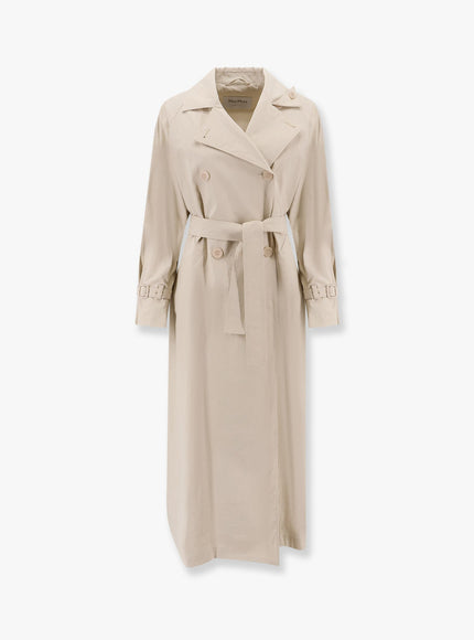 Max Mara Ronco Max Mara Sfilata Coated Linen Trench Beige