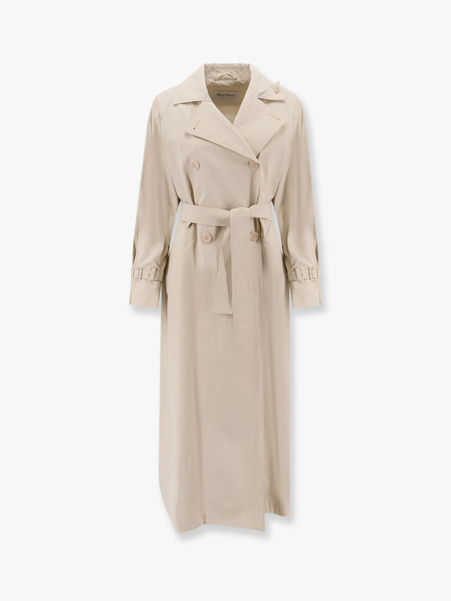 Max Mara Ronco Max Mara Sfilata Coated Linen Trench Beige