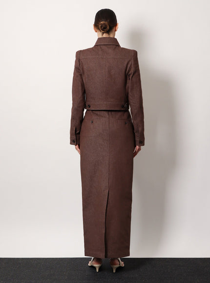 Max Mara Pianosa Max Mara Sfilata Cotton Long Skirt