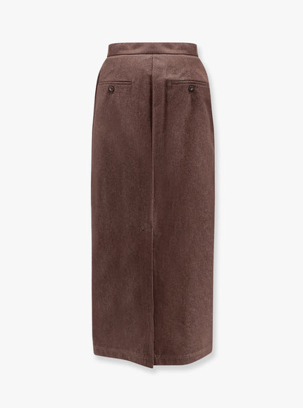 Max Mara Pianosa Max Mara Sfilata Cotton Long Skirt
