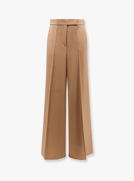 Max Mara Ninfa Virgin Wool Trouser Marrone