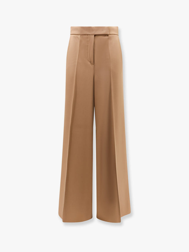 Max Mara Ninfa Virgin Wool Trouser Marrone