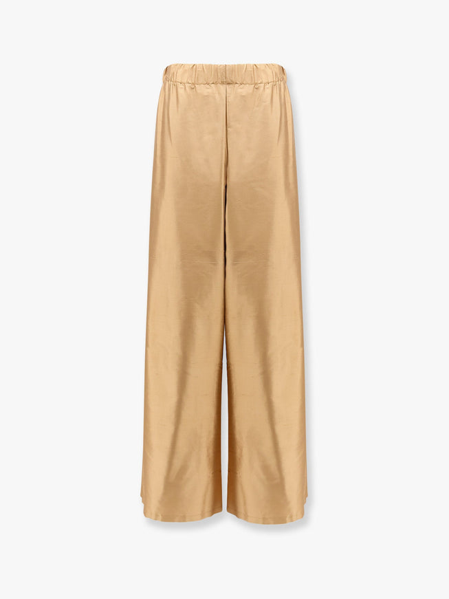 Max Mara Avio Shantung Trousers Bronzo