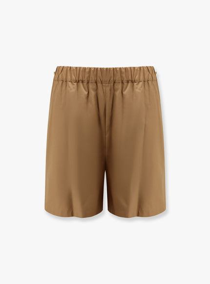 Max Mara Haway Cotton Shorts Marrone
