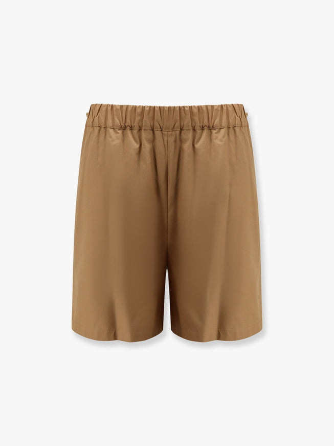 Max Mara Haway Cotton Shorts Marrone