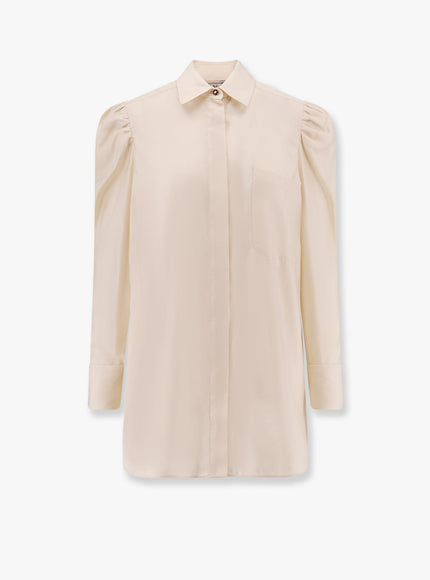 Max Mara Faraday Long Cotton Shirt Beige