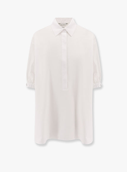 Max Mara Teano Cotton Shirt Bianco