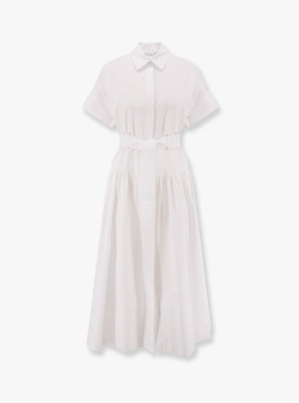 Max Mara Agoraio Cotton Chemisier Dress Bianco