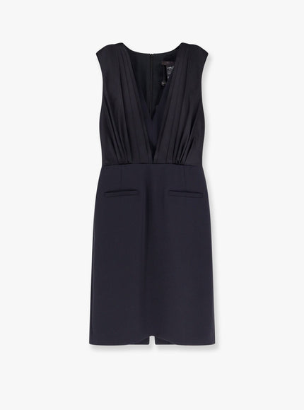 Max Mara Vittor Midi Dress With Silk Insert One Color