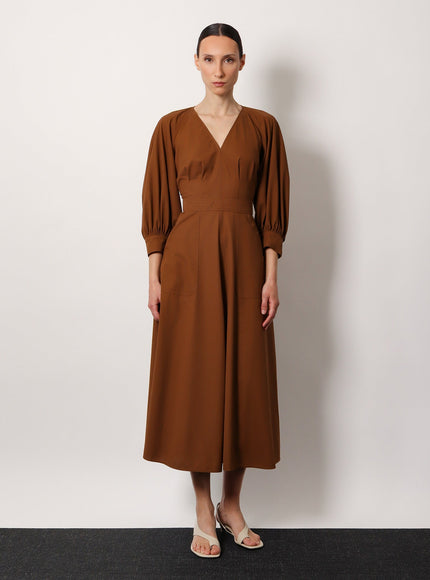 Max Mara Pedaggi Cotton Midi Dress