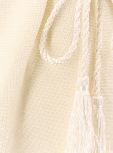 Max Mara Tiberio Virgin Wool Cardigan With Rope At Waist