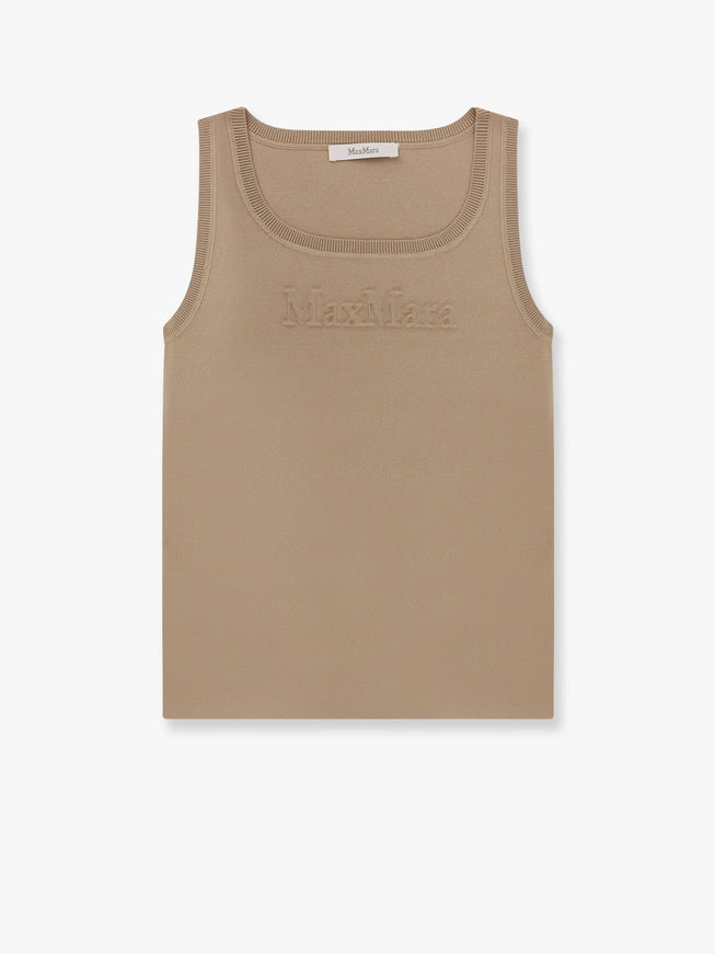 Max Mara Pentola Viscose Top Beige