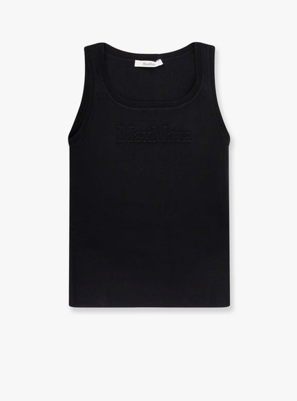 Max Mara Pentola Viscose Top Nero