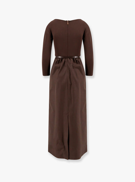 Max Mara Kaiser Cotton Poplin And Jersey Dress