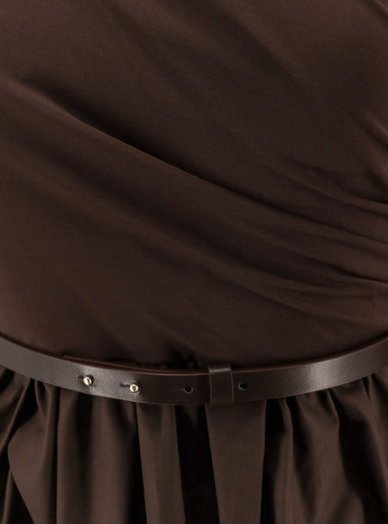 Max Mara Kaiser Cotton Poplin And Jersey Dress