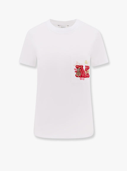 Max Mara Nunzio Max Mara Special Edition Cotton T-Shirt Bianco