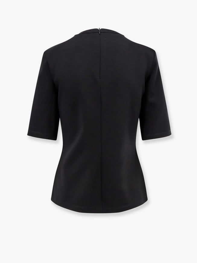 Max Mara Peter Wool T-Shirt With Embossed Frontal Logo