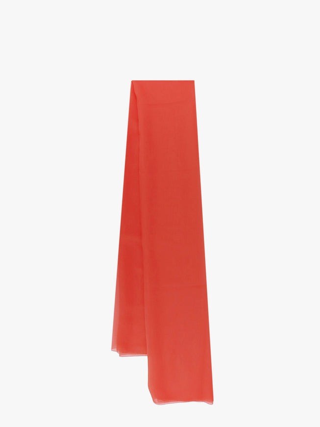 Max Mara Rivera Silk Chiffon Stole Uni Rosso