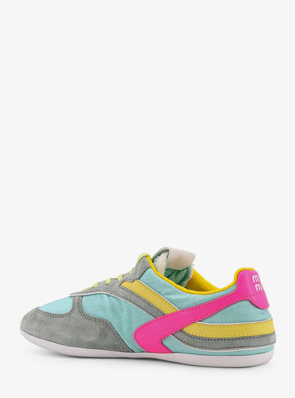 Miu Miu Gymnasium Low-Top Technical Fabric And Suede Sneackers