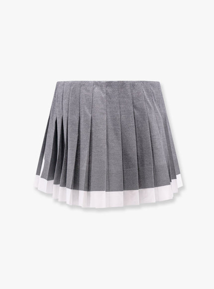 Miu Miu Recycled Silk Pleated Skirt