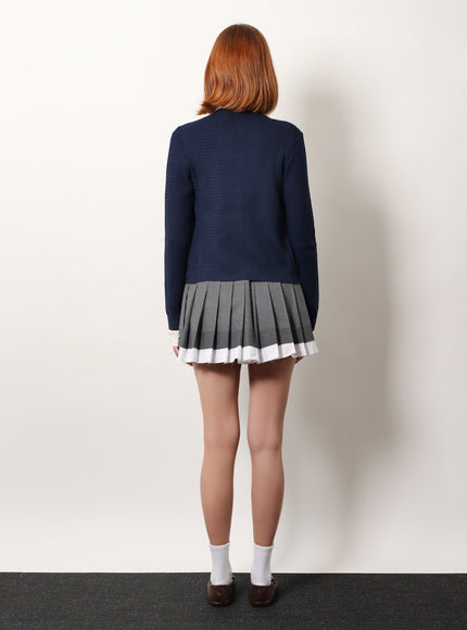 Miu Miu Cable-Knit Cachemire Blend Cardigan