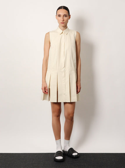 Moncler Cotton And Silk Mini Chemisier Dress