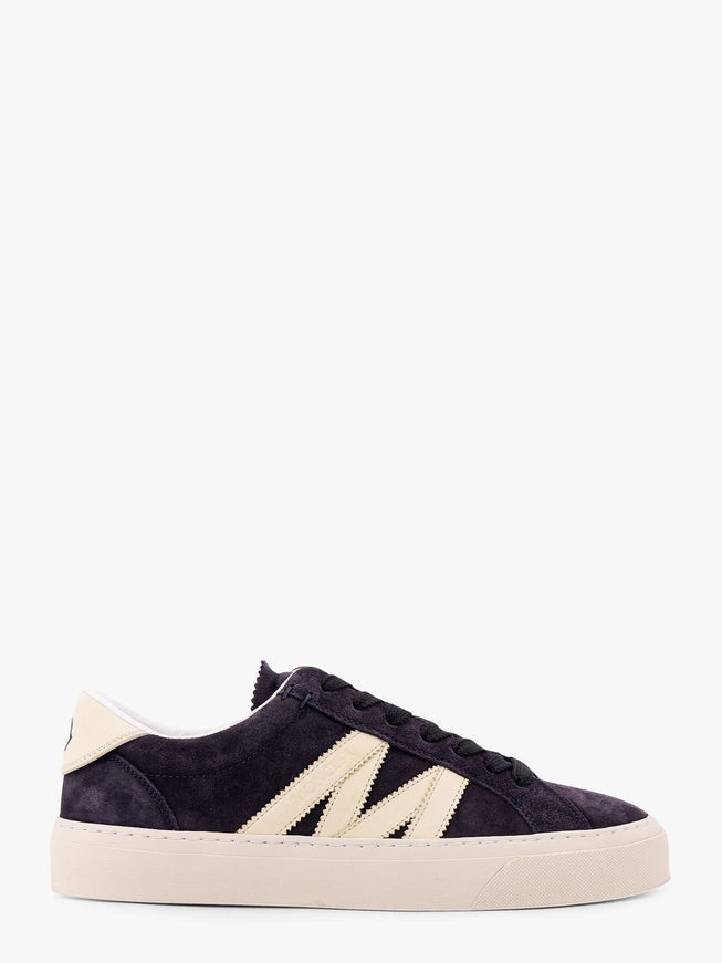 Moncler Low-Top Leather Sneakers Blu