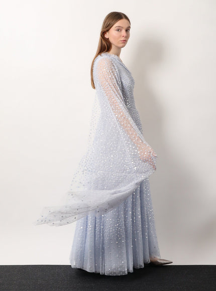 Needle & Thread One-Shoulder Long Dress With Sequins