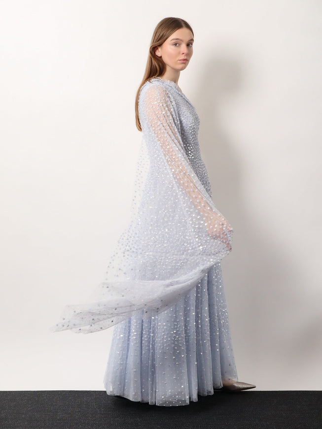 Needle & Thread One-Shoulder Long Dress With Sequins