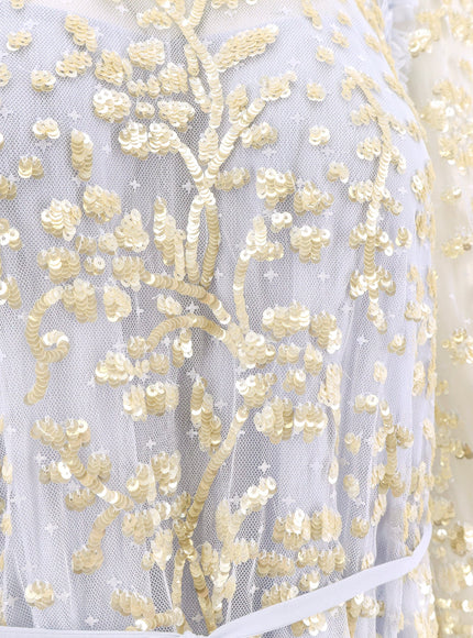 Needle & Thread Mini Dress With Sequins Embroidery