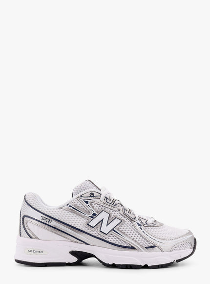 New Balance Mesh And Leather Sneakers Grigio