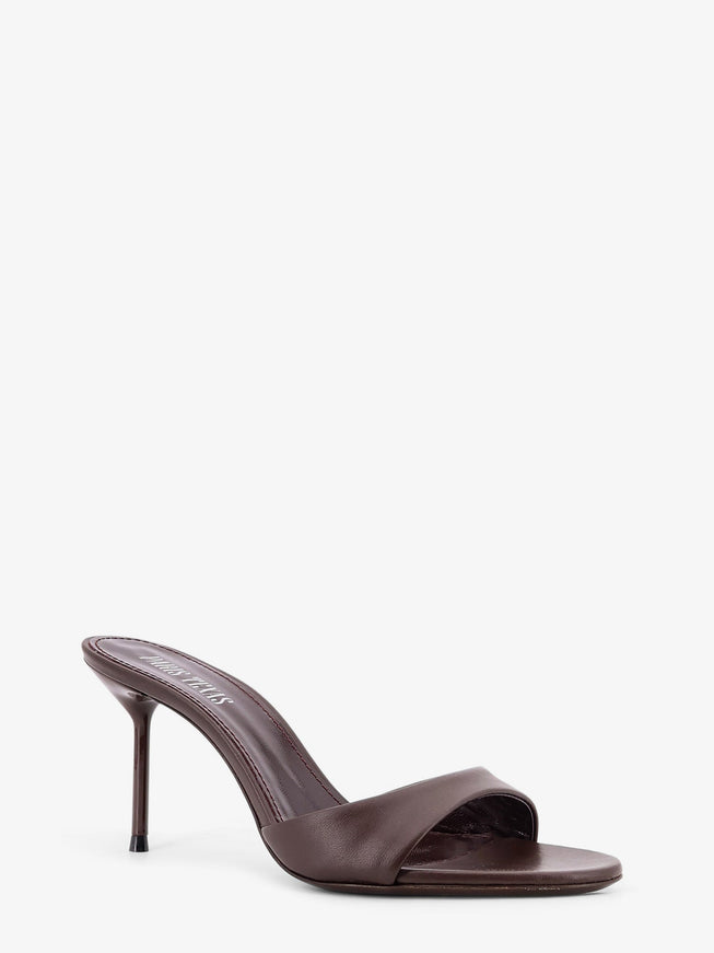 Paris Texas Lidia Mule 70 Leather Heel Sandals