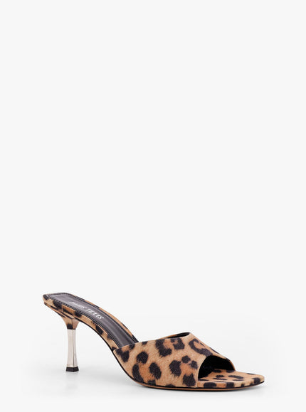 Paris Texas Lorena Suede Sandals With Animal Print