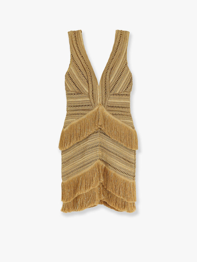 Patbo Pampas Mini Dress With Embroidery And Fringes 8