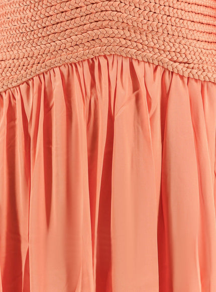 Patbo Satin Sunset Long Dress With Cut-Out Details