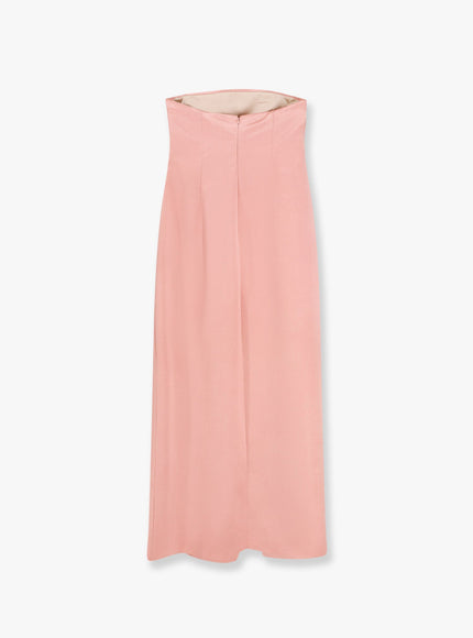 Philosophy Di Lorenzo Serafini Satin Long Dress With Bustier