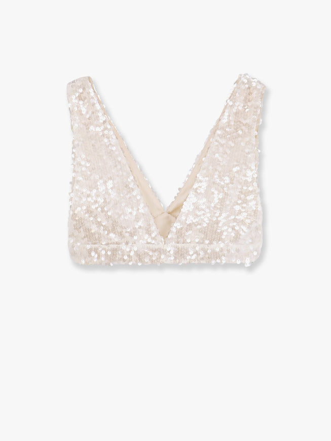 Philosophy Di Lorenzo Serafini Crop Fit Top With Macro Sequins