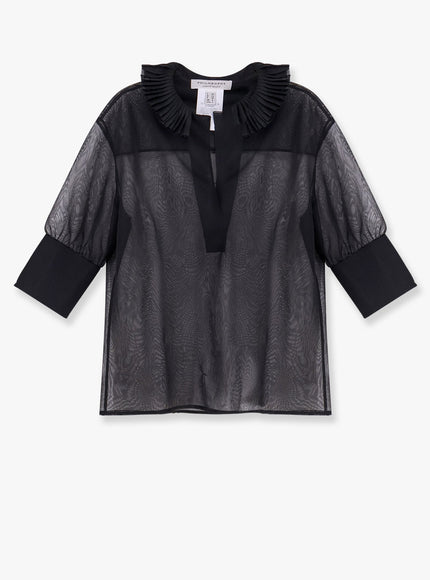 Philosophy Di Lorenzo Serafini Transparent Voile Shirt Nero