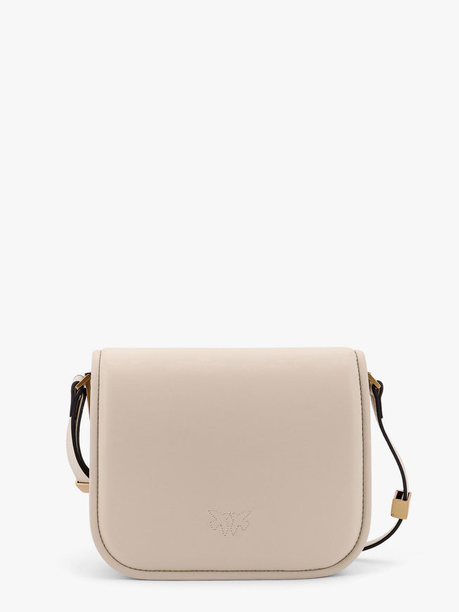 Pinko Love Box Leather Crossbody Bag
