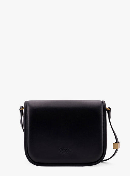 Pinko Love Box Leather Crossbody Bag