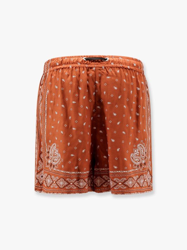Pinko Viscose Shorts With Bandana Print