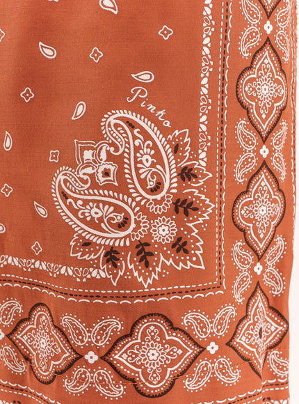 Pinko Viscose Shorts With Bandana Print